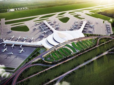 Phối cảnh hạng mục nhà ga hành khách sân bay Long Thành, giai đoạn I.