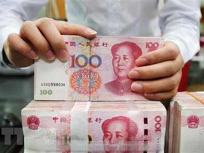 Đồng Nhân dân tệ của Trung Quốc. (Ảnh: AFP/TTXVN)