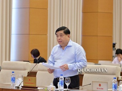 Bộ trưởng Bộ Kế hoạch và Đầu tư Nguyễn Chí Dũng (Ảnh Quochoi.vn)