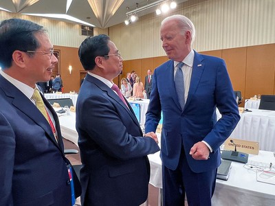 Thủ tướng Phạm Minh Chính và Tổng thống Hoa Kỳ Joe Biden - Ảnh: VGP/Nhật Bắc