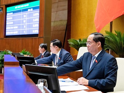 Quốc hội biểu quyết thông qua Luật Đấu thầu