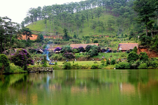 Tranh vẽ phong cảnh làng quê Việt Nam đơn giản, đẹp nhất