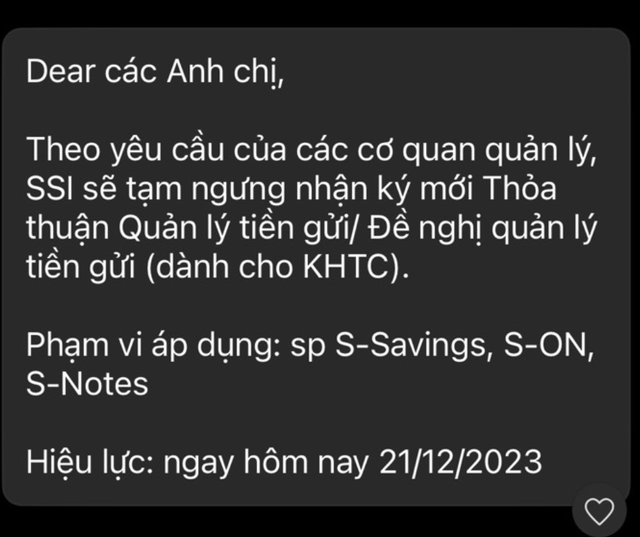 Ủy ban Chứng khoán không cho nhận tiền gửi, công ty chứng khoán “người ngừng người chưa”, nguồn vốn cho margin sẽ giảm? 5 ssi 1657
