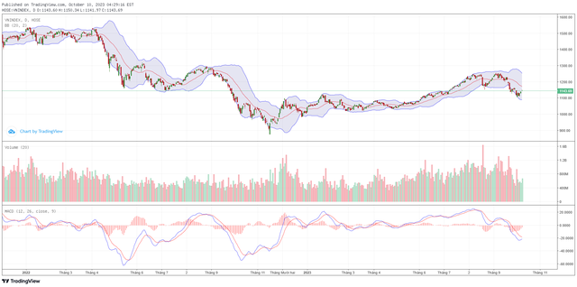 Biểu đồ kỹ thuật VN-Index. ảnh 1