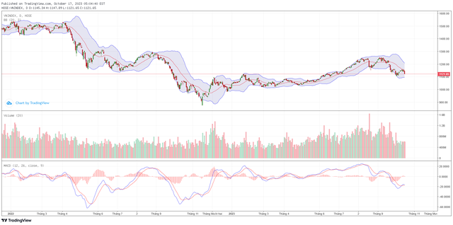 Biểu đồ kỹ thuật VN-Index. ảnh 1 Biểu đồ kỹ thuật VN-Index. ảnh 1