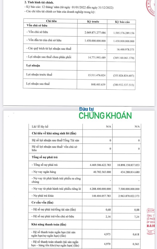 Tập đoàn R&H: Gánh nặng nợ gần 11 nghìn tỷ đồng, chủ yếu dư nợ trái phiếu với khả năng thanh toán khó ảnh 1