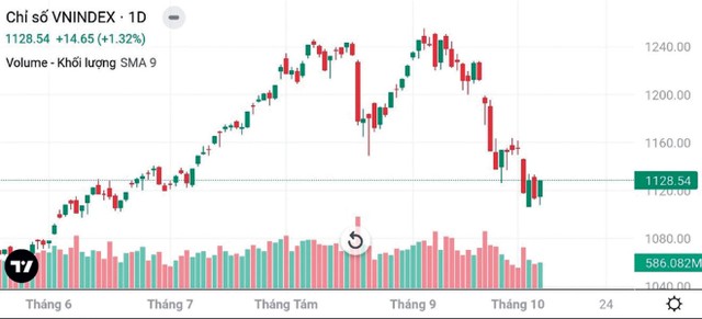 Diễn biến chỉ số VN-Index. ảnh 1 Diễn biến chỉ số VN-Index. ảnh 1