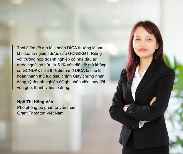 Sử dụng tài khoản DICA như thế nào trong hoạt động đầu tư trực tiếp nước ngoài tại Việt Nam ảnh 2