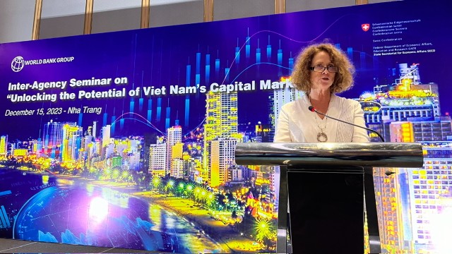 Bà Carolyn Turk, Giám đốc Quốc gia Ngân hàng Thế giới tại Việt Nam phát biểu khai mạc Hội thảo. (Ảnh: TT&QHCC) ảnh 2 Bà Carolyn Turk, Giám đốc Quốc gia Ngân hàng Thế giới tại Việt Nam phát biểu khai mạc Hội thảo. (Ảnh: TT&QHCC) ảnh 2