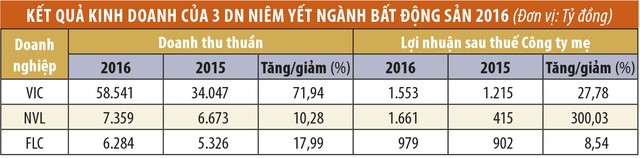 “Soi” sức khỏe các doanh nghiệp địa ốc trước thềm đại hội đồng cổ đông 2017 ảnh 1 “Soi” sức khỏe các doanh nghiệp địa ốc trước thềm đại hội đồng cổ đông 2017 ảnh 1