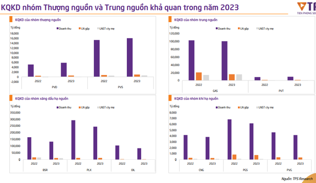TPS: Nhóm thượng nguồn và trung nguồn dầu khí chiếm ưu thế trong năm 2023 ảnh 2