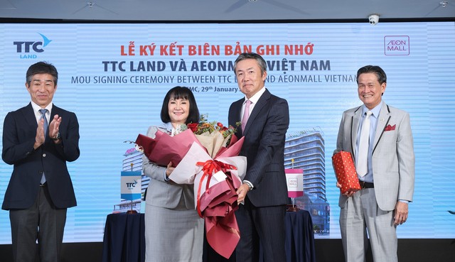 TTC Land đã nỗ lực đàm phán, làm việc với Aeon Mall Việt Nam để ký kết biên bản ghi nhớ hợp tác thuê tổng khối thương mại tại dự án TTC Plaza Đà Nẵng