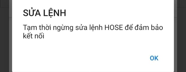 Thông báo không thể sửa lệnh để đảm bảo kết nối. Thông báo không thể sửa lệnh để đảm bảo kết nối.