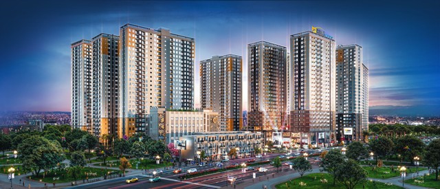 Mảng xanh ngoại khu và hàng loạt công viên nội khu đem đến không gian sống trong lành cho cư dân Bcons City.