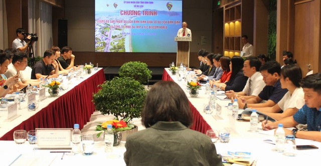 Trong năm 2023, Bình Định tổ chức nhiều sự kiện thằm thu hút khách quốc tế. Trong ảnh: Sở Du lịch phối hợp với Công ty TNHH DA Trip &amp; FLC Biscom Korea (Hàn Quốc) tổ chức chương trình Quảng bá sản phẩm du lịch Bình Định vào tháng 11/2023. Nguồn: Sở Du lịch Bình Định.