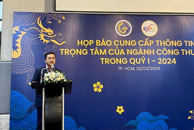 Ông Bùi Tá Hoàng Vũ, Giám đốc Sở Công Thương TP.HCM chia sẻ tại họp báo.
