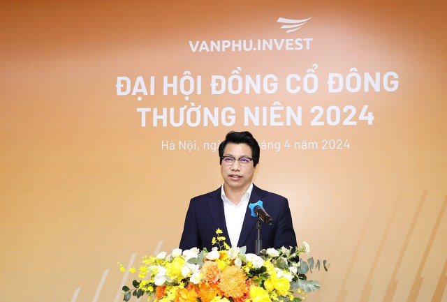 Ông Tô Như Toàn, Chủ tịch HĐQT VPI phát biểu tại ĐHĐCĐ