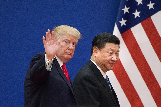 Tổng thống Mỹ Donald Trump (trái) và Chủ tịch Trung Quốc Tập Cận Bình. Ảnh: AFP