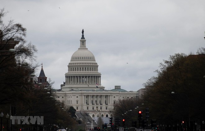 Tòa nhà Quốc hội Mỹ ở Washington, DC. (Ảnh: THX/TTXVN).