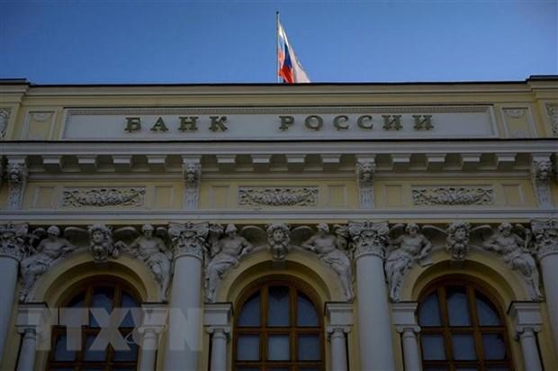 Trụ sở Ngân hàng Trung ương Nga ở Moskva. (Ảnh: AFP/TTXVN).
