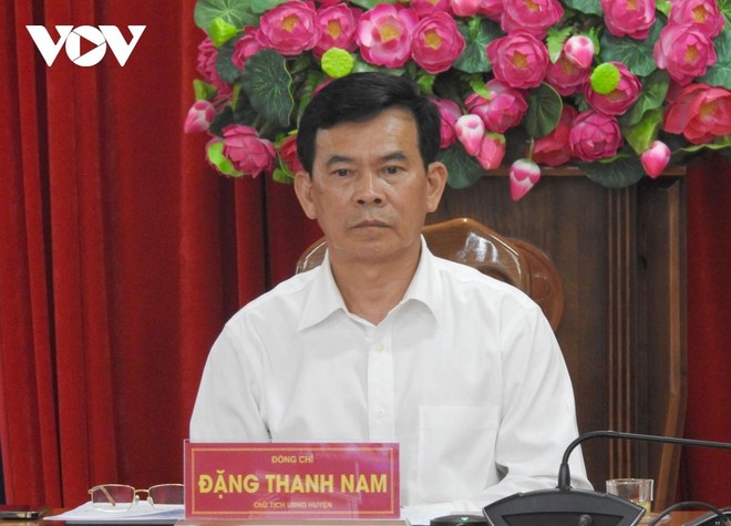 Ông Đặng Thanh Nam dự một cuộc họp trong ngày Ban Thường vụ Tỉnh ủy Kon Tum họp xem xét kỷ luật đối với ông.