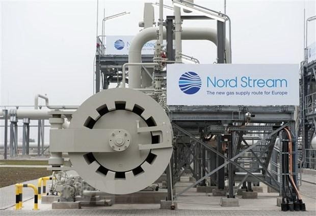 Hệ thống đường ống Nord Stream 1 (Dòng chảy phương Bắc 1), dẫn khí đốt từ Nga sang Đức qua biển Baltic, tại Lubmin, miền Đông Bắc Đức. (Ảnh: AFP/TTXVN).