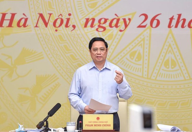 Thủ tướng Phạm Minh Chính khẳng định, Chính phủ sẽ phân cấp, phân quyền tối đa để chính quyền gần dân hơn, gần doanh nghiệp hơn và doanh nghiệp, doanh nhân, người dân đến với chính quyền gần hơn. (Ảnh: Nhật Bắc)