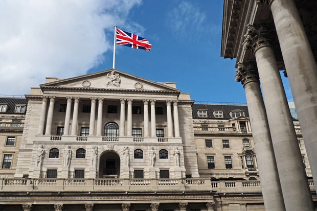 Trụ sở của Ngân hàng trung ương Anh. (Ảnh: Getty Images).