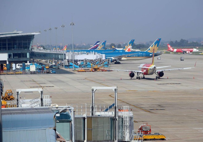 Chuyến bay đến sân bay Nội Bài. Ảnh: Vân Sơn/Báo Tin tức