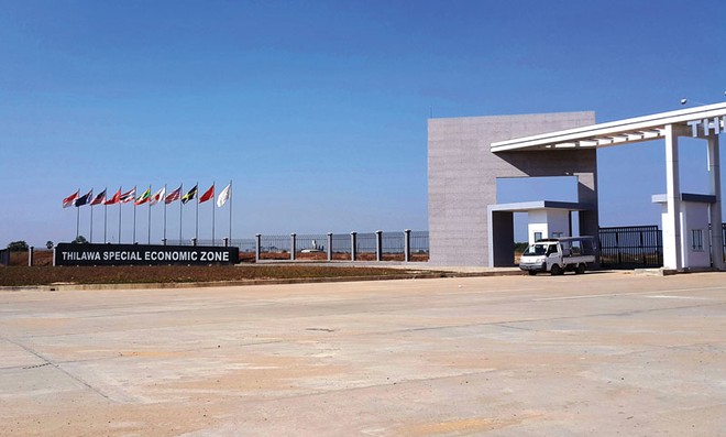 Khu công nghiệp Thilawa đang được triển khai ngay cạnh cảng biển mà FECON có công trình thi công
