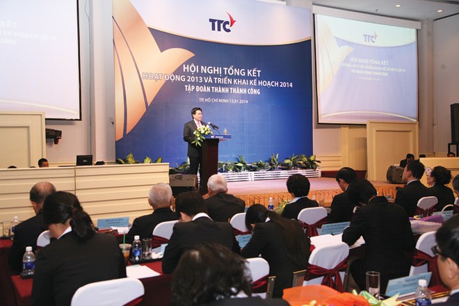 Ông Đặng Văn Thành trong 
Hội nghị tổng kết năm 2013 của TTC 