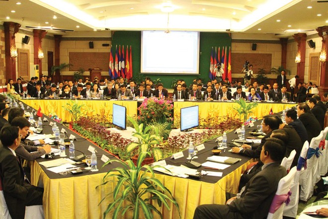 Hội nghị Ủy ban Điều phối chung lần thứ 9 Khu vực Tam giác phát triển Campuchia - Lào - Việt Nam tổ chức cuối tuần qua tại Siem Riap