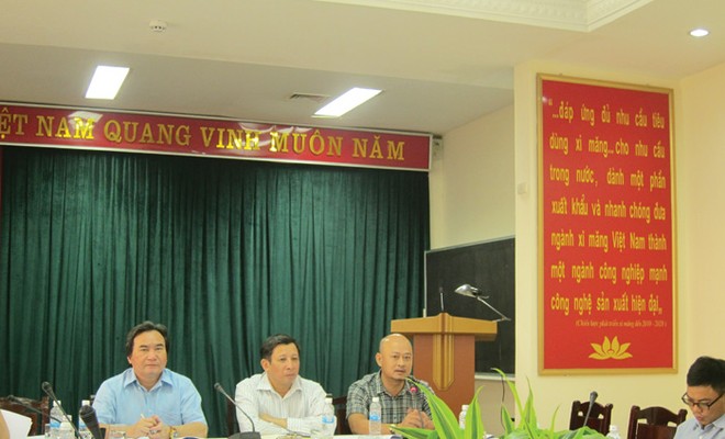 Buổi Công bố dự thảo kết luật Thanh tra tại Tổng công ty Công nghiệp Xi măng Việt Nam - Ảnh: Nguyên Minh