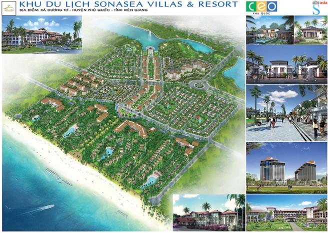 Phối cảnh tổng thể 
Dự án Sonasea Villas & Resort tại Phú Quốc