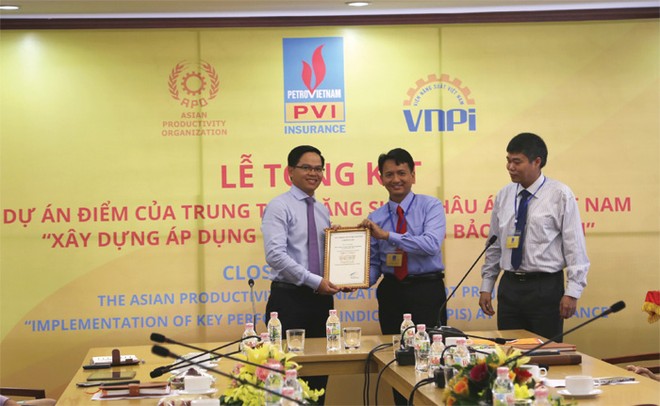 Lễ Tổng kết Dự án điểm của Trung tâm Năng suất châu Á tại Việt Nam về “Xây dựng áp dụng hệ thống KPIs tại Bảo hiểm PVI” 