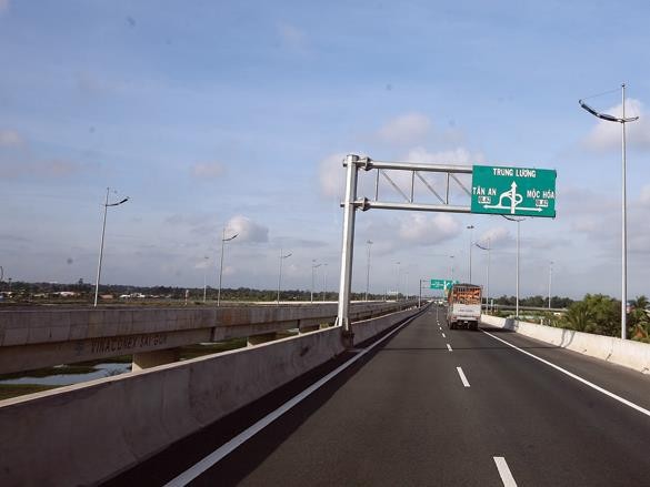 Lưu lượng xe trên tuyến Quốc lộ 1 (Trung Lương - Mỹ Thuận) đã đạt 45.000 phương tiện quy đổi chuẩn/ngày