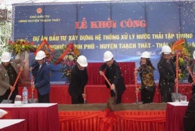 Lễ khởi công xây dựng hệ thống xử lý nước thải tập trung Cụm công nghiệp Bình Phú