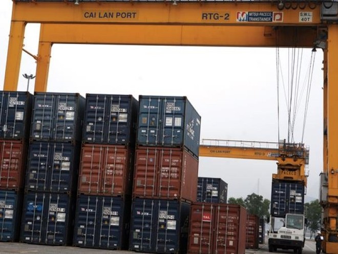 Tổng sản lượng hàng hóa thông qua Cảng Quảng Ninh đạt 6,5 triệu tấn trong năm 2014. Ảnh: Đức Thanh