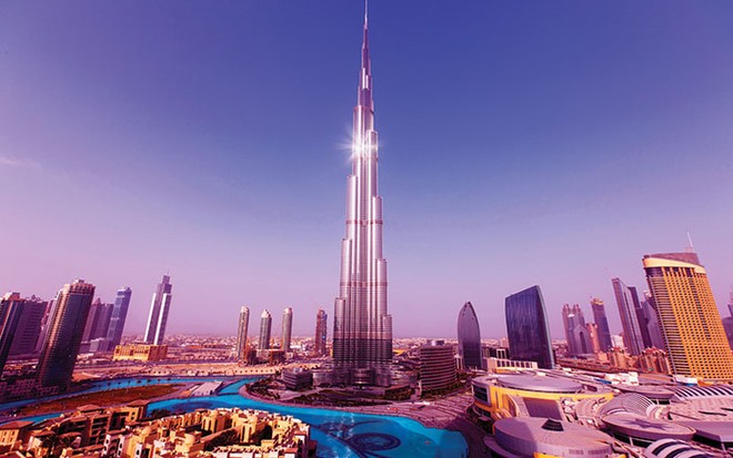 Tòa tháp Burju Khalifa Dubai cao nhất thế giới
