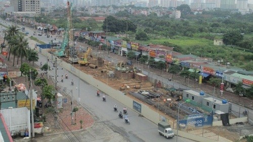 Gói thầu số 2 tuyến metro Nhổn - ga Hà Nội đã hoàn thành 18%