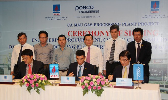 GAS ký hợp đồng gói thầu số 1 Nhà máy xử lý khí Cà Mau