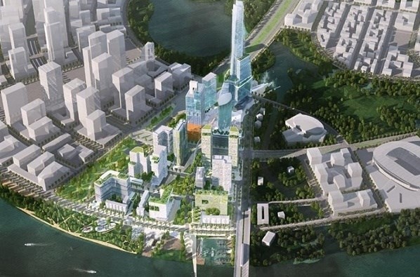 Mô hình Dự án Empire City có tổng vốn đầu tư 1,2 tỷ USD tại TP.HCM.