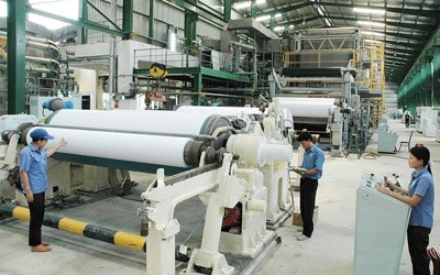 Dây chuyền sản xuất giấy hiện đại tại Công ty TNHH Giấy Kraft Vina