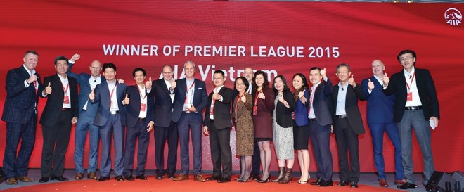 Năm 2015, AIA Việt Nam tiếp tục được ghi danh 
“Công ty xuất sắc nhất Tập đoàn AIA” năm thứ 2 liên tiếp
