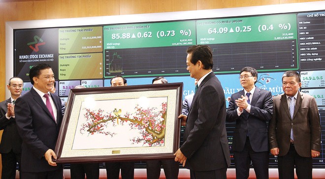 Năm 2015, Thủ tướng Chính phủ Nguyễn Tấn Dũng đến HNX khai trương phiên giao dịch đầu năm