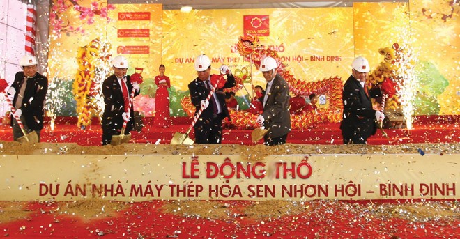HSG động thổ nhà máy Thép Hoa Sen Nhơn Hội - Bình Định
