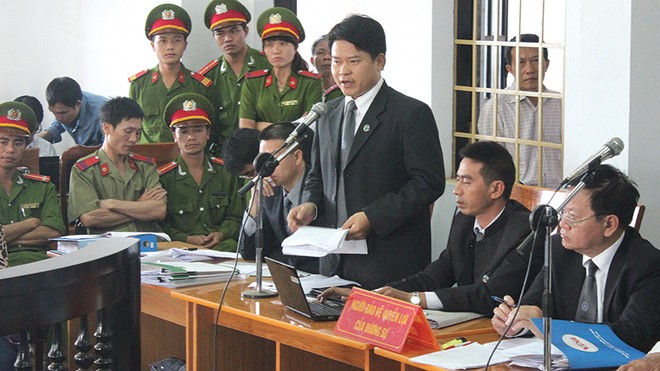Luật sư Trần Minh Hải trong vai trò người bảo vệ quyền lợi của đương sự tại “Đại án nghìn tỷ Tây Nguyên”	Ảnh: Trần Huy