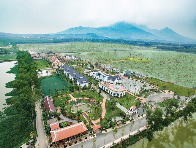 Toàn cảnh Vườn Vua Resort & Villas nhìn từ trên cao