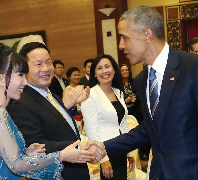 Tổng thống Obama giao lưu cùng các doanh nhân Việt tại tiệc chiêu đãi tối 23/5  