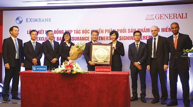 Generali Việt Nam sẽ độc quyền phân phối các sản phẩm bảo hiểm qua mạng lưới hơn 200 chi nhánh, phòng giao dịch của Eximbank 